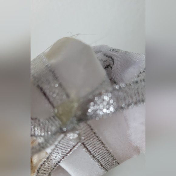 Vintage Santa Claus - Holiday Decor -Christmas Decor - Silver & White - Picture 4 of 6